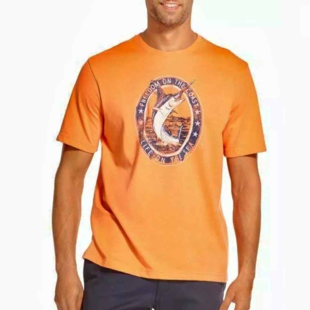 Izod saltwater swordfish freedom graphic tee lt